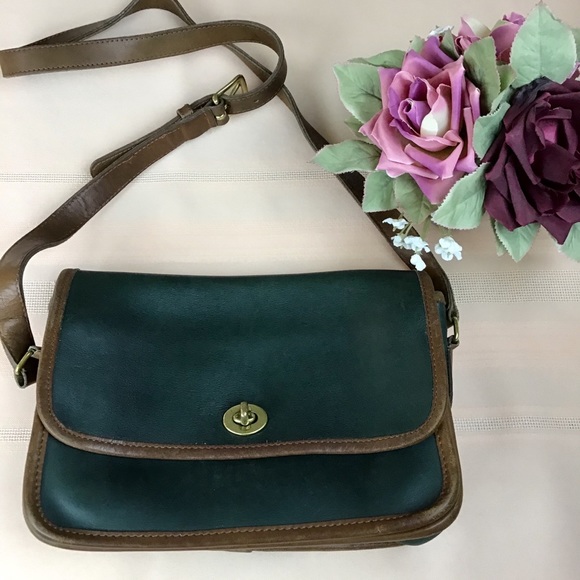 Coach Bags Vintage Coach Hunter Green Crossbody Bag Poshmark